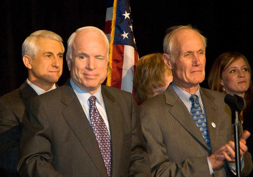 John McCain and supporters